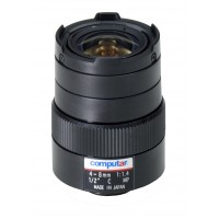 (discontinued) H2Z0414C-MP 1/2" 4-8mm F1.4 Varifocal, Manual Iris Megapixel (C Mount)